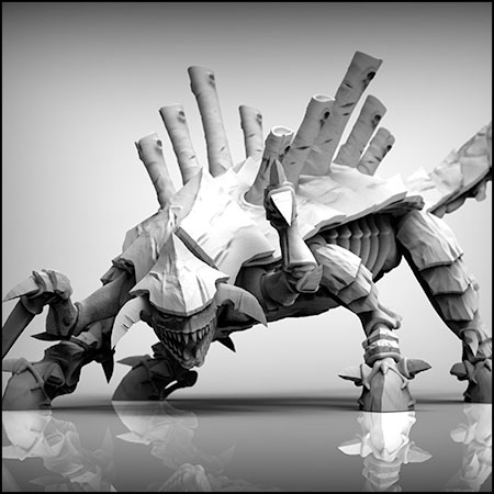 科幻太空外星虫子STL格式素材之家精选3D模型