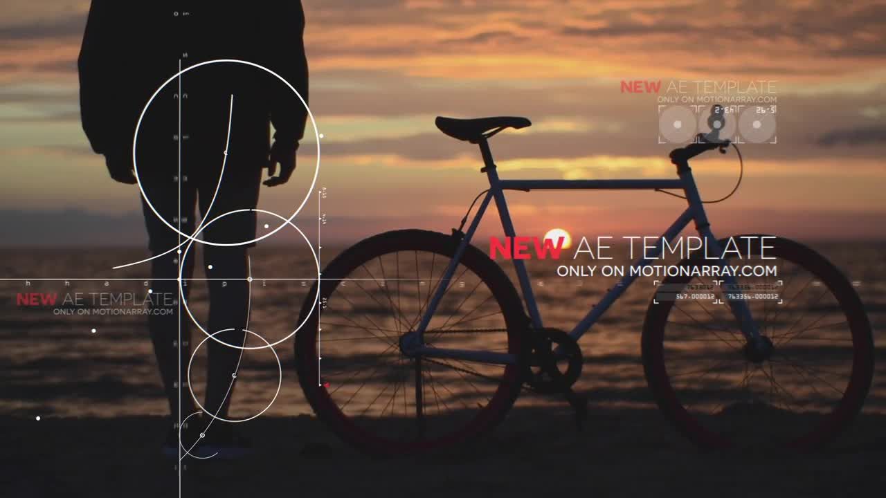 抽象数学公式背景线条转场效果素材库精选AE模板