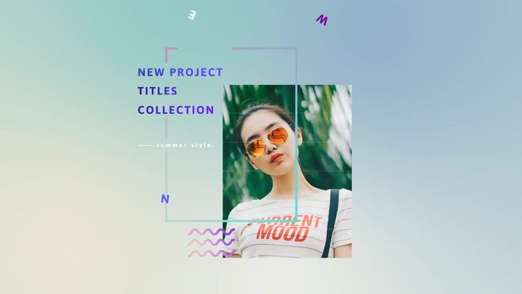 7个时尚优雅的全屏标题动画素材库精选AE模板