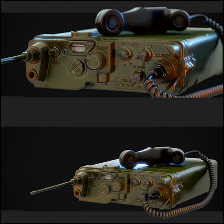 PRC-10军用电台素材之家精选3D模型