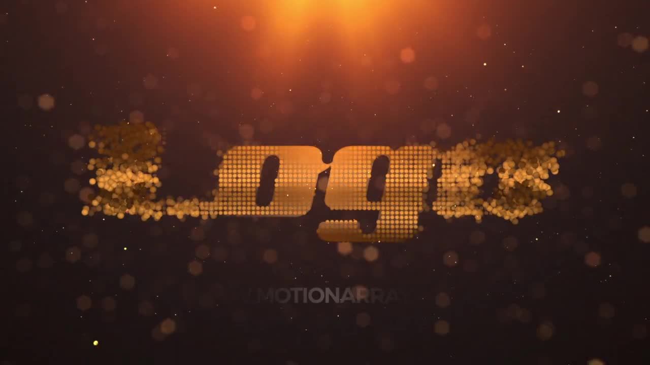 优雅粒子Logo显示动画素材库精选AE模板