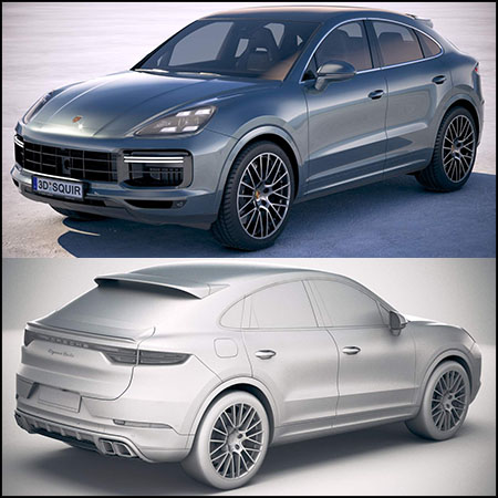 保时捷卡宴Porsche Cayenne Turbo Coupe 2020汽车素材之家精选3D模型