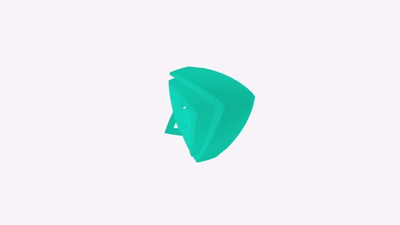 抽象几何3D形状徽标显示素材库精选AE模板