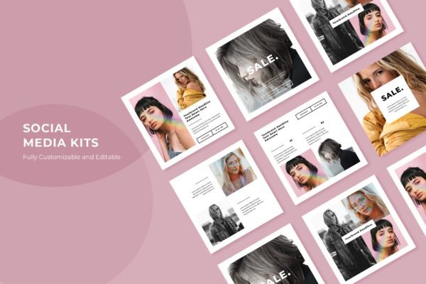 潮牌促销活动推广社交媒体新媒体设计素材 SRTP – Social Media Kit.88