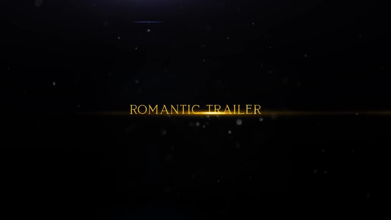 浪漫预告片粒子动画素材库精选PR模板