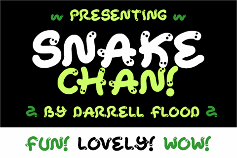 Snake Chan font素材之家精选英文字体