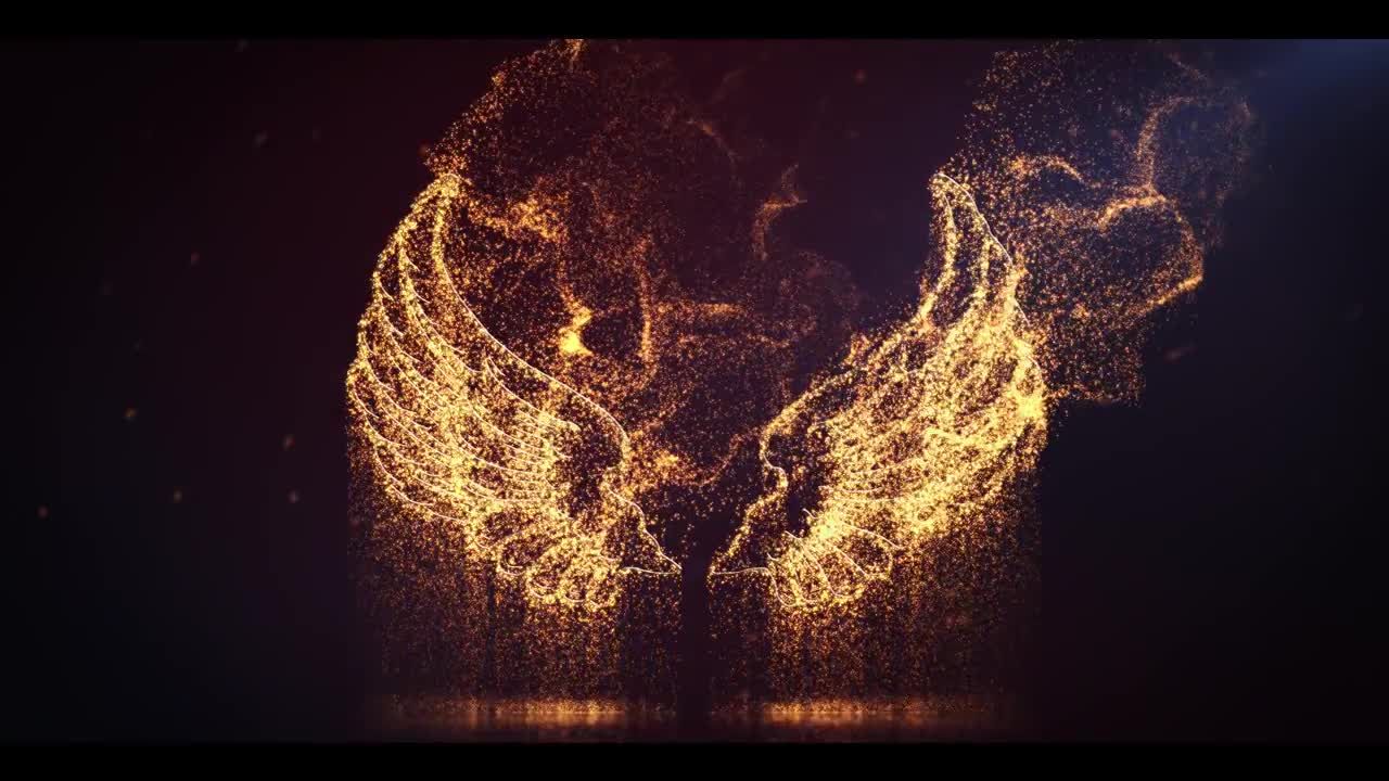 有创意的电影粒子徽标介绍素材库精选AE模板