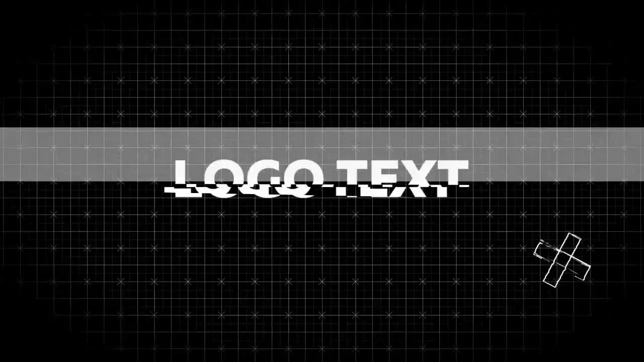 信号损坏干扰logo文字标题素材库推荐PR模板