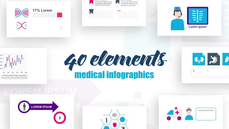 干净清晰信息图表Vol.28素材库精选AE模板