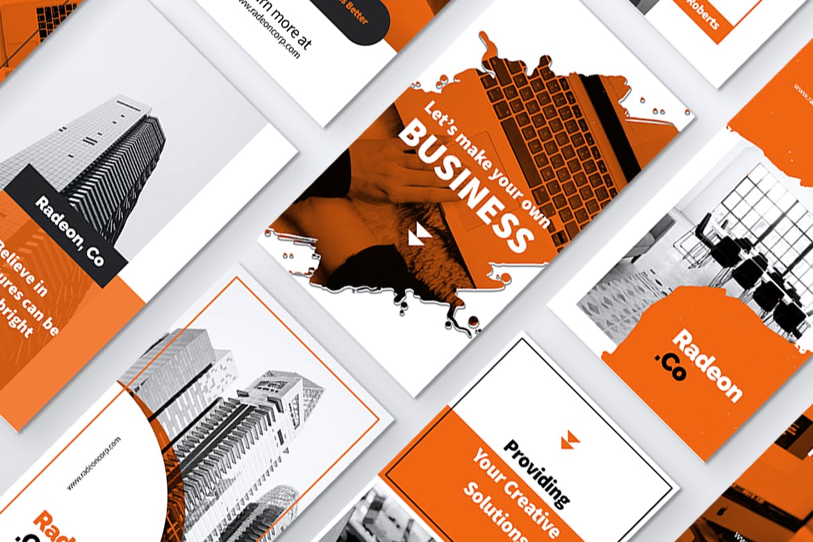 创意笔刷图形Instagram品牌故事推广设计模板素材库精选 RADEON Creative Agency Instagram Stories插图(4)