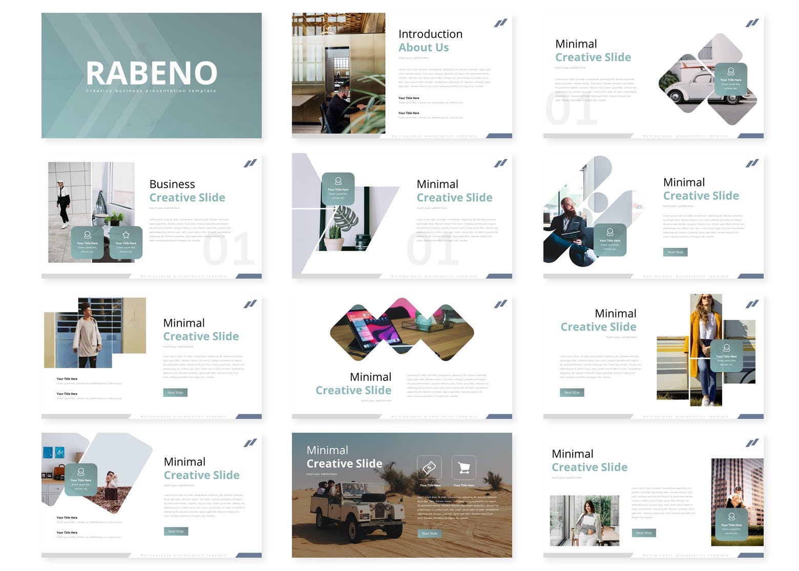 通用性企业宣讲会PPT幻灯片模板 Rabeno – Powerpoint Template插图(1)