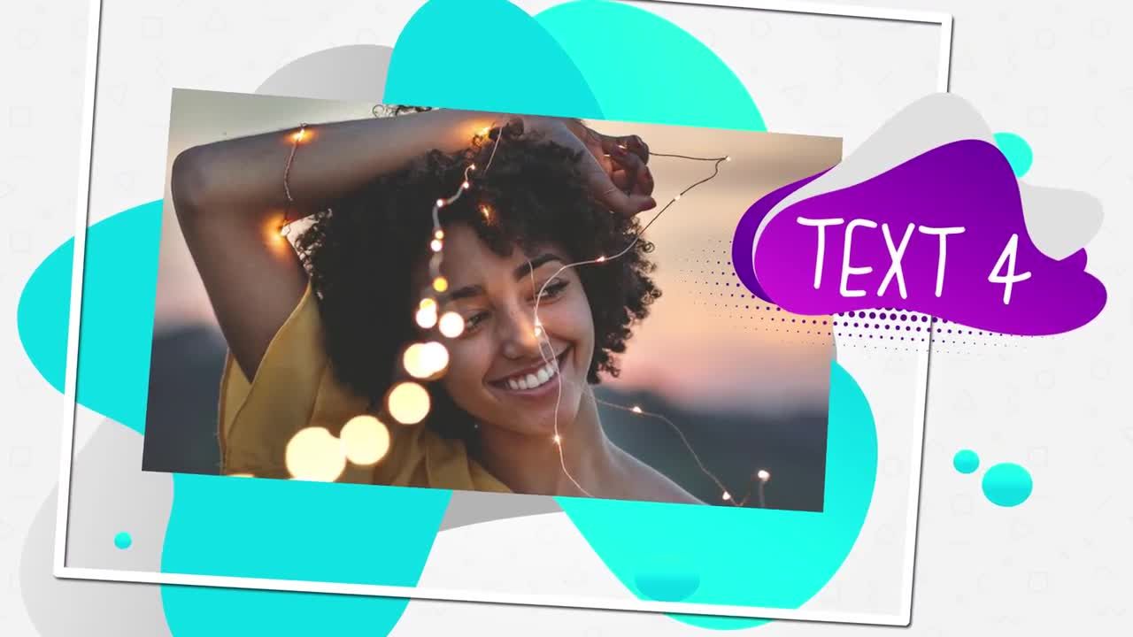 充满乐趣的幻灯片液体颜色素材库精选AE模板