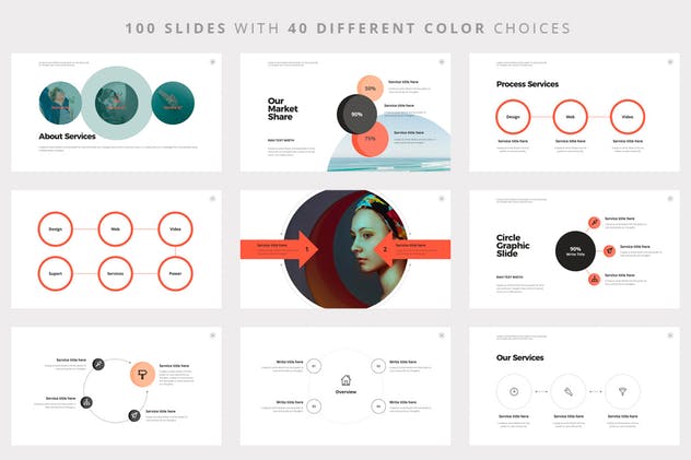 企业团队成员介绍/信息图表PPT幻灯片模板 RAVI Powerpoint Template插图(8)