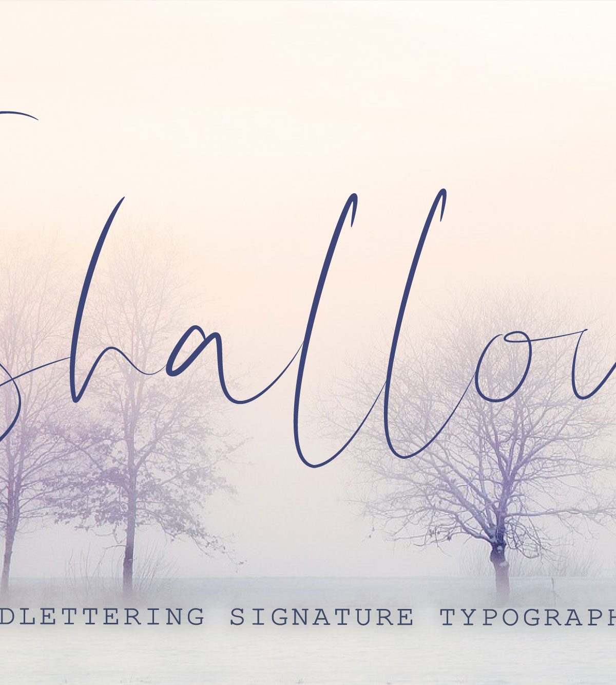 Shallou – Hand Lettering Font素材之家精选英文字体