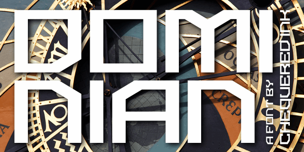 Dominian font插图 Dominian font插图