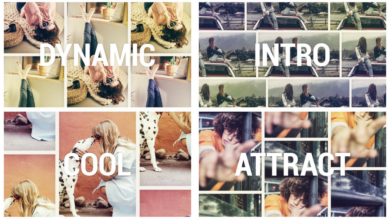 动态照片简介素材库精选AE模板