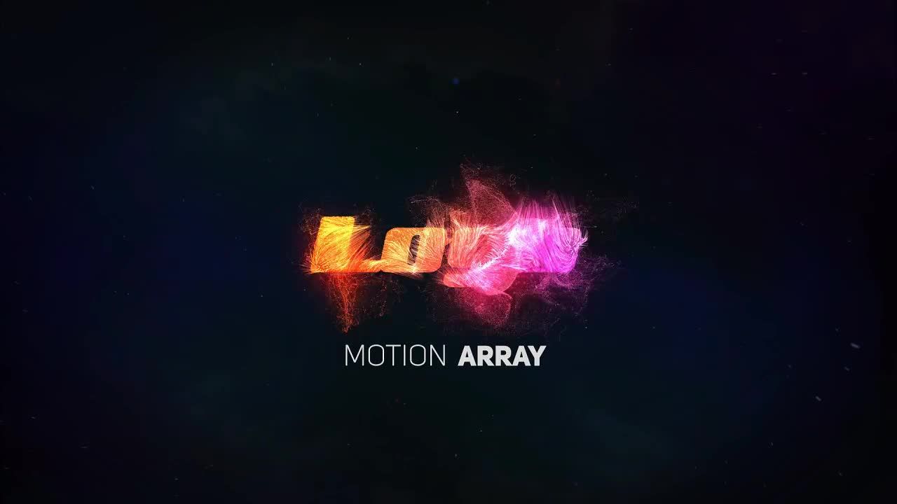 震撼3D电影片头开场粒子光晕特效logo动画素材库精选AE模板