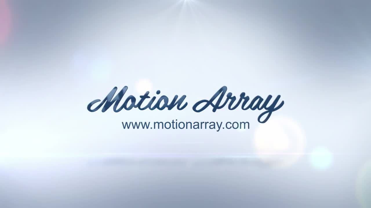 优雅的飞入镜头光晕效果徽标展示素材库精选AE模板