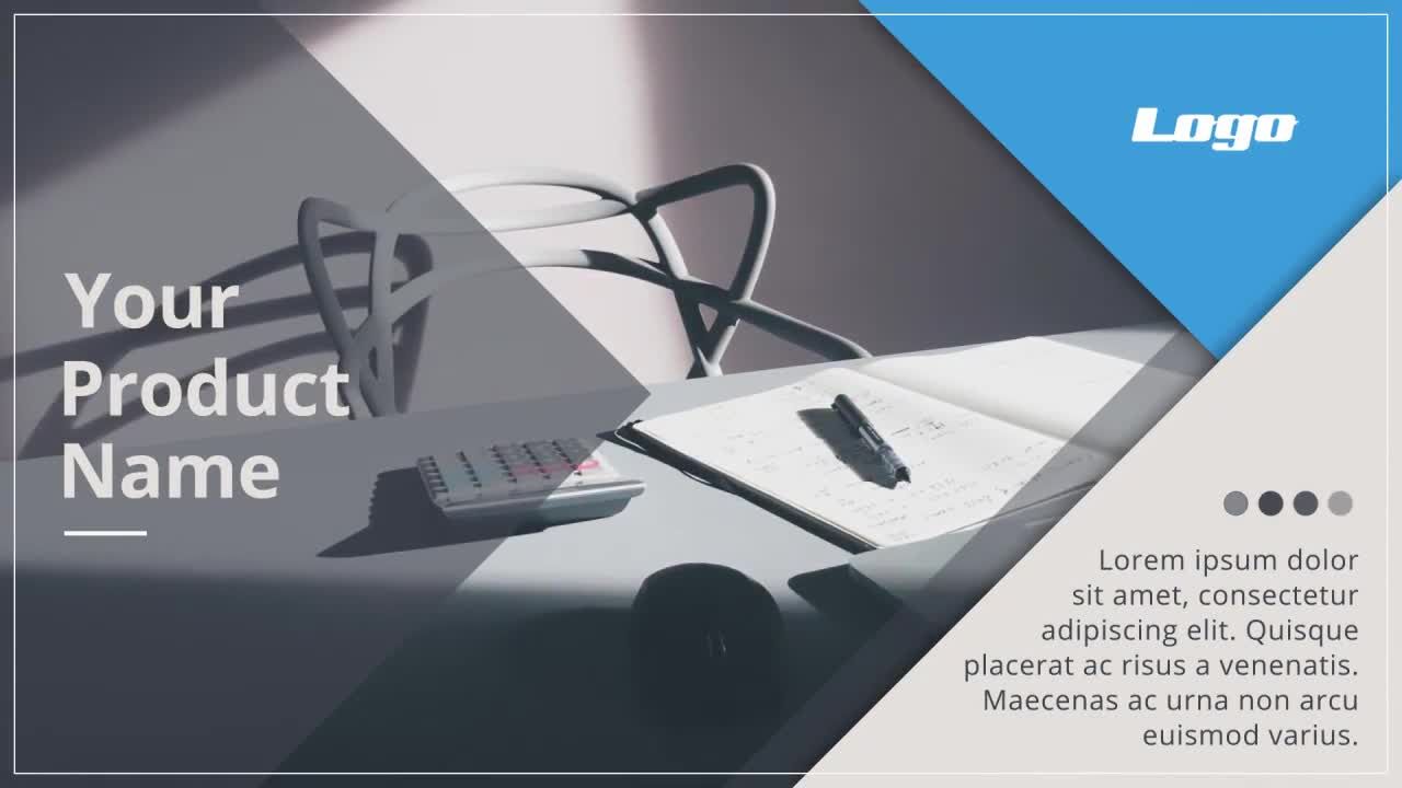 时尚设计的企业简报商务幻灯片素材库精选AE模板