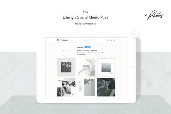 时尚生活主题社交媒体贴图模板素材库精选 Lifestyle Social Media Pack • Íma