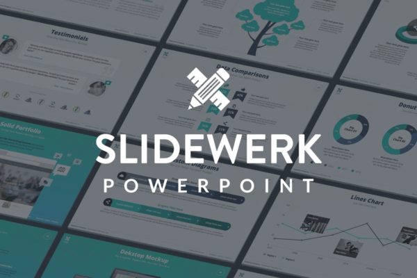 互联网项目路演项目营销规划PPT模板下载 Slidewerk – Marketing Powerpoint Template