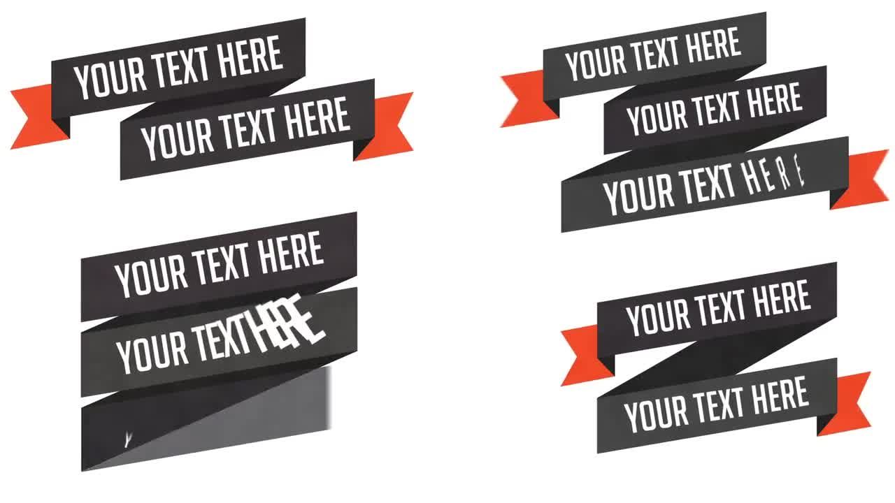 动画色带包标题素材库精选AE模板