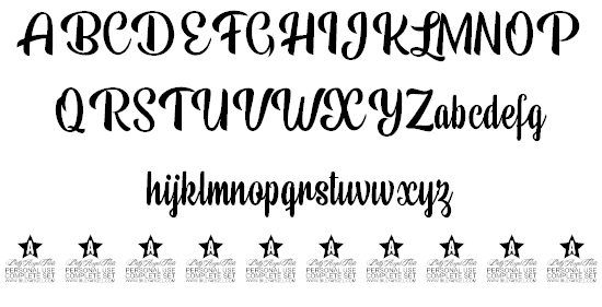 Beauty Mountains Personal Use font插图2