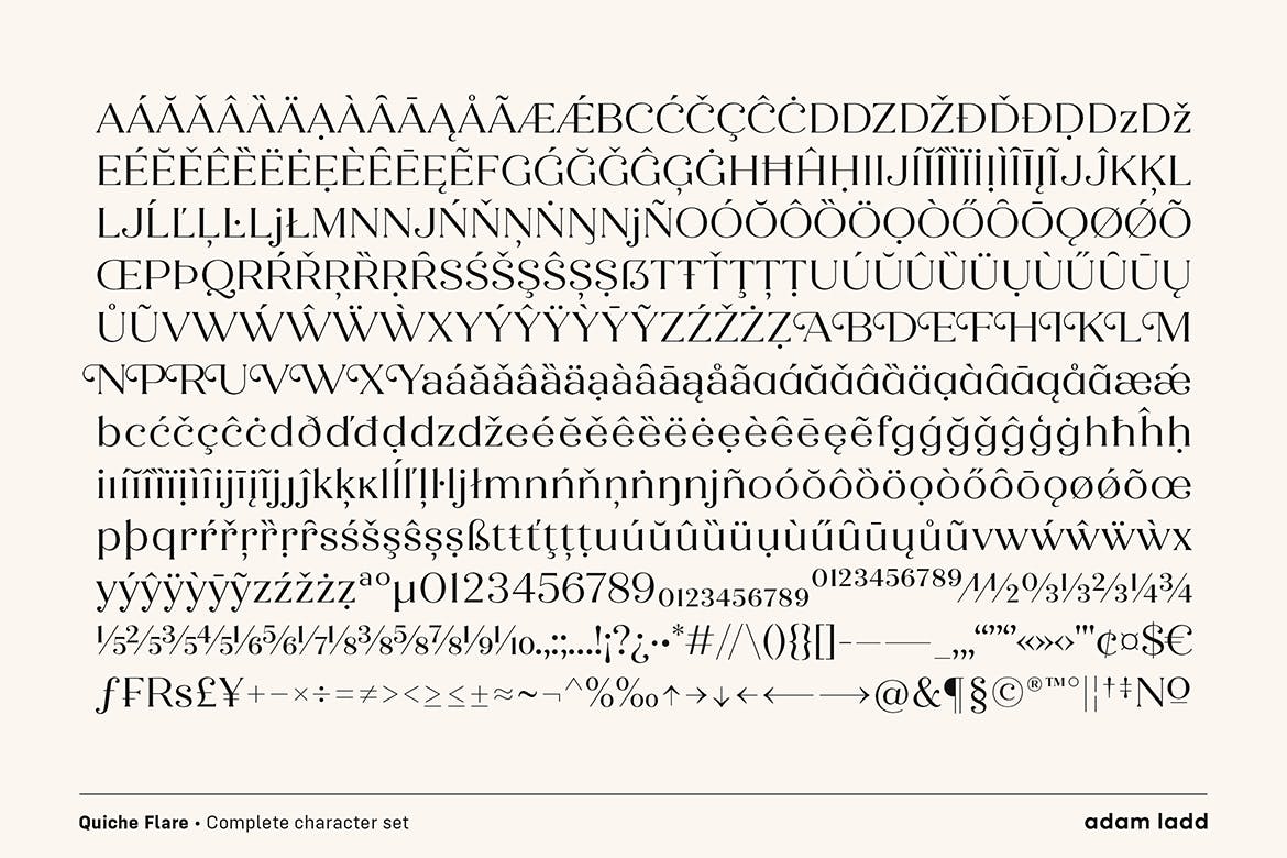 宽条纹衬线英文字体家族 Quiche Flare Font Family插图(10)