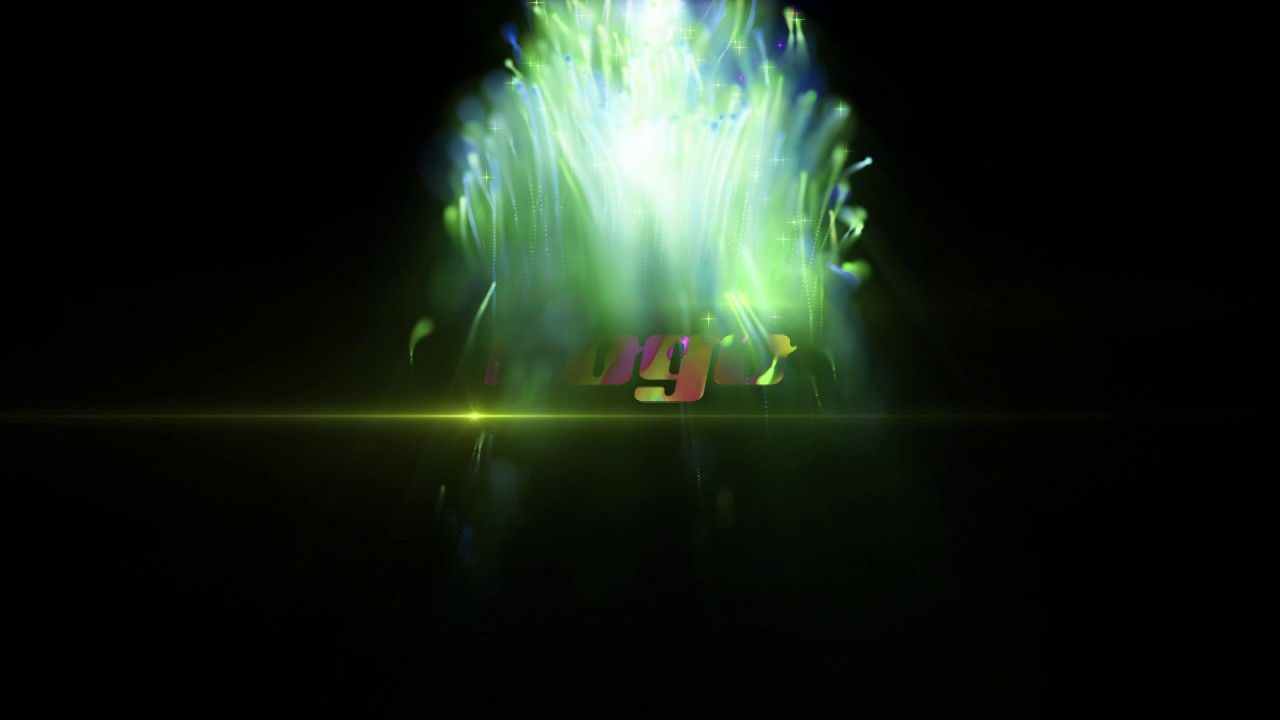 流畅的动画彩色火焰商业媒体徽标展示素材库推荐PR模板