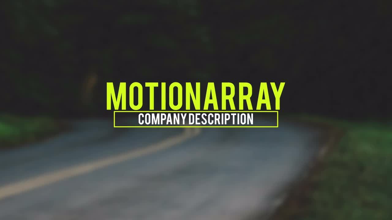 企业标题创建素材库精选AE模板