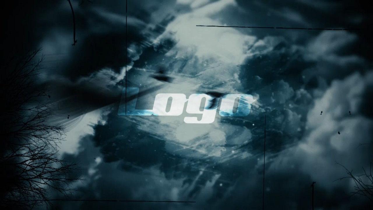 恐怖蝙蝠飞过logo特效片头展示素材库精选AE模板