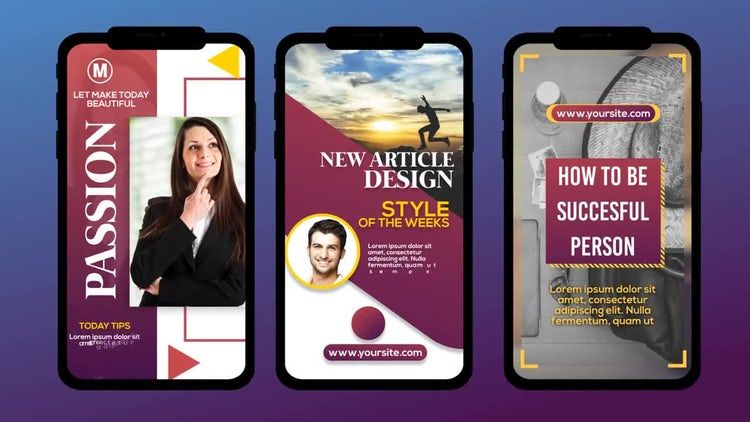 精美设计的商业Instagram故事ae模板