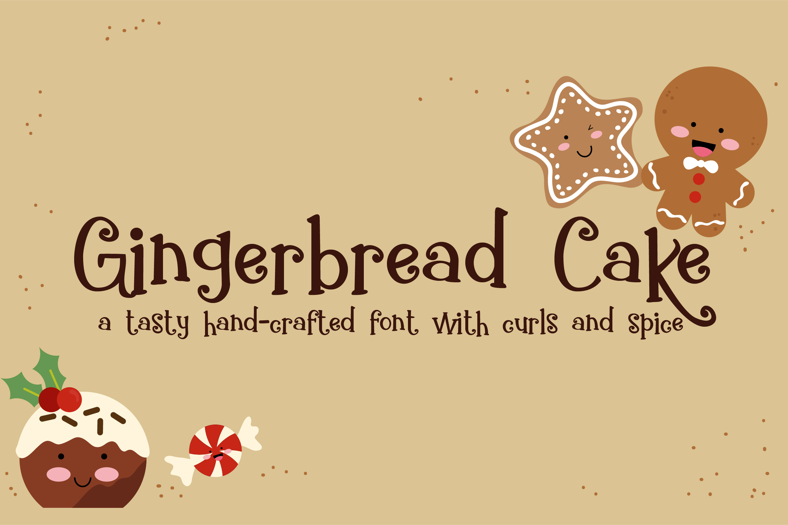 Fontbundles – ZP Gingerbread Cake插图