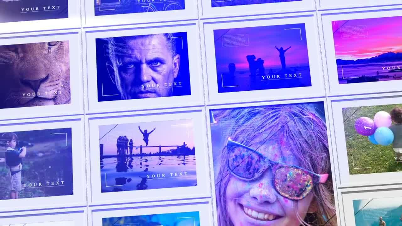 时尚设计的不同主题的相册素材库精选AE模板