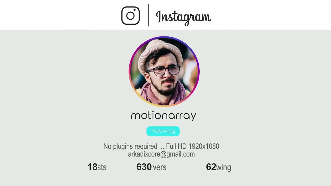 Instagram促销推广动画素材库精选AE模板