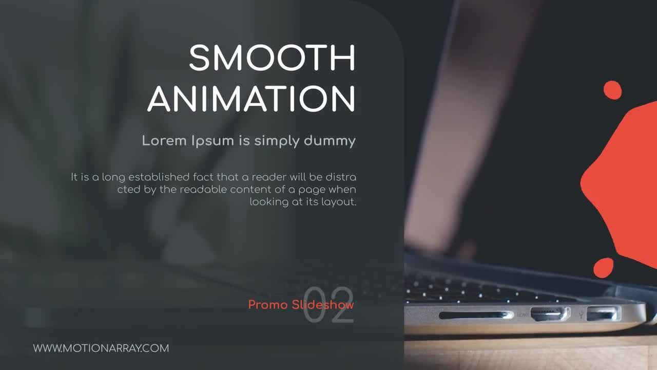 干净时尚动态文本动画商务促销幻灯片素材库精选AE模板