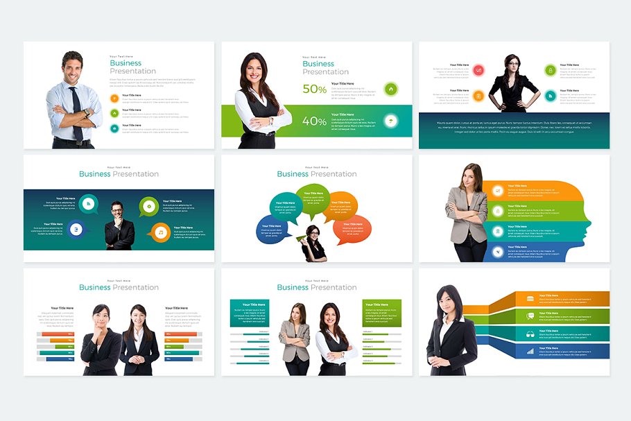 商务风格数据统计分析PPT幻灯片 Yogyakarta Powerpoint插图(4)