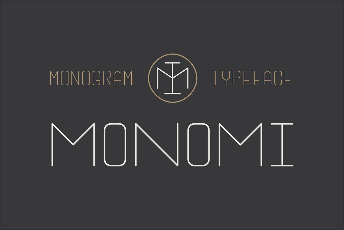 Monomi Font Family素材之家精选英文字体