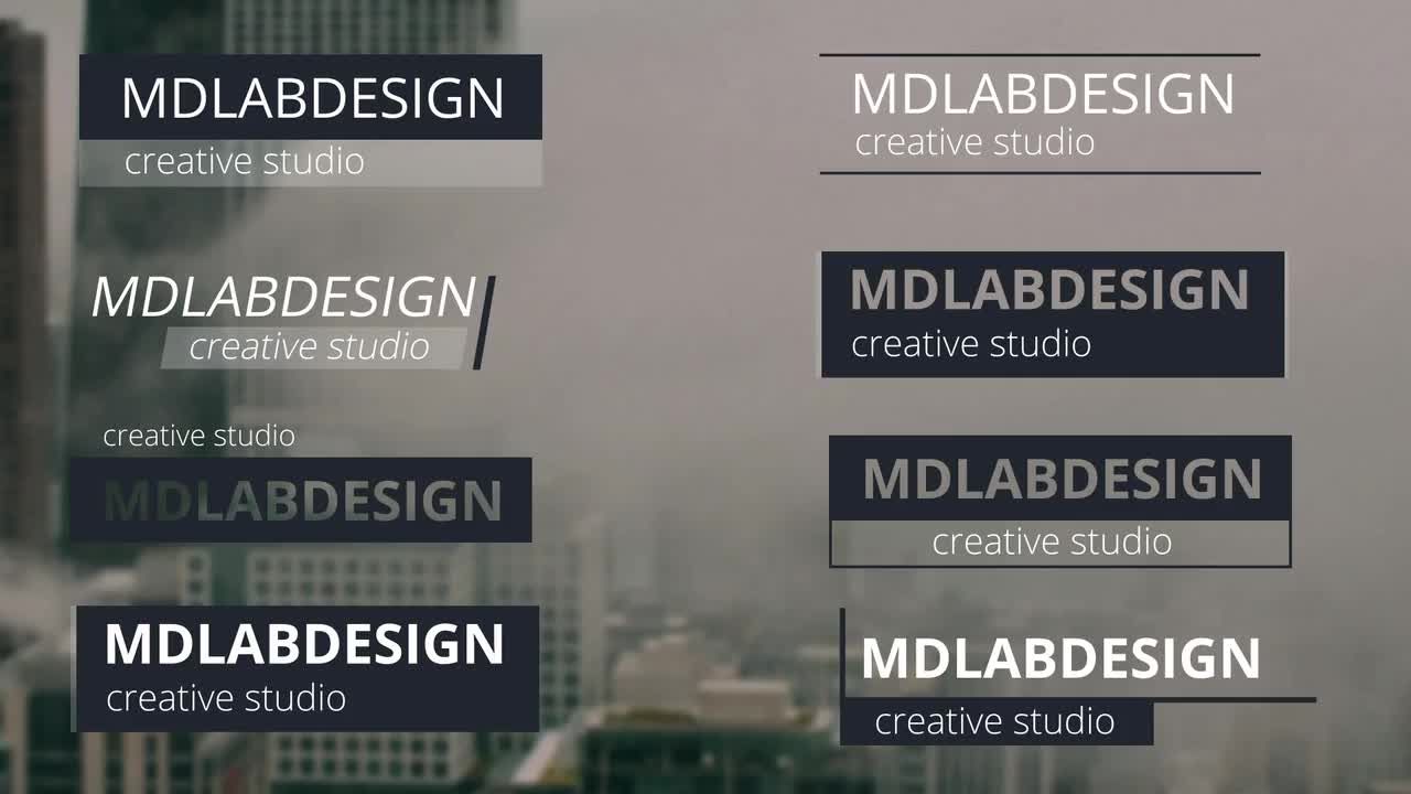 商务企业动画字幕条素材库精选AE模板