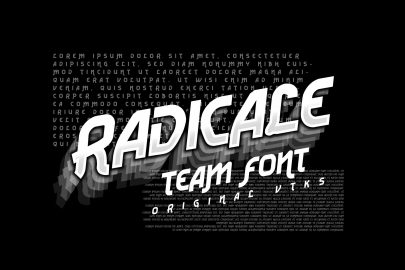 Vtks Radicale v2 Font素材之家精选英文字体