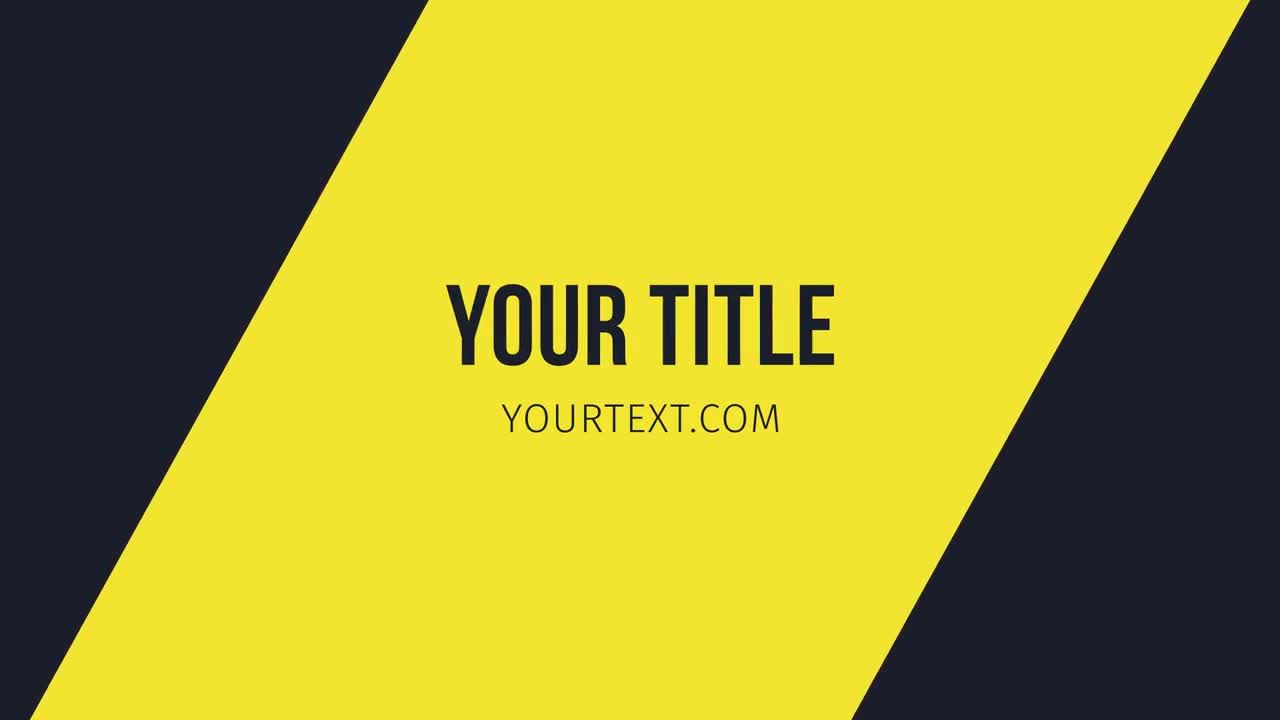 28现代和最小标题素材库精选AE模板