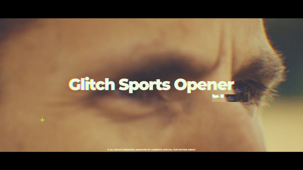 小故障运动开启者动画素材库精选AE模板