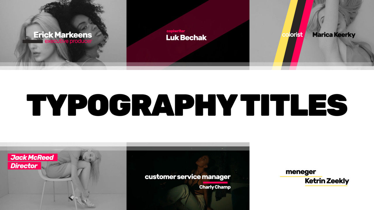 14个时尚的印刷版式素材库精选AE模板