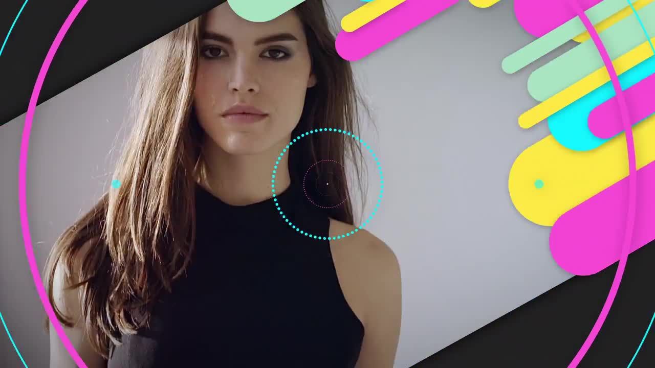 彩色运动徽标显示素材库精选AE模板