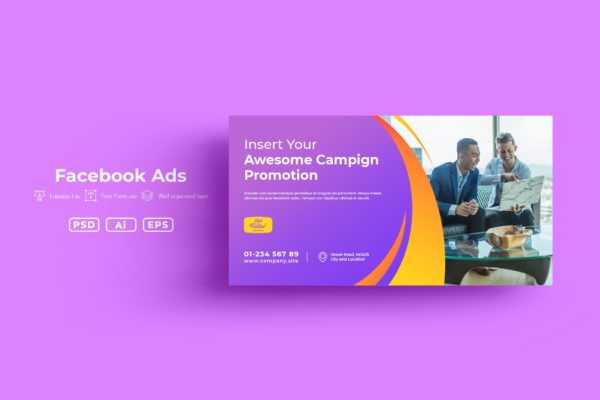 Facebook企业营销广告设计模板素材库精选v31 ADL Facebook Ads.v31