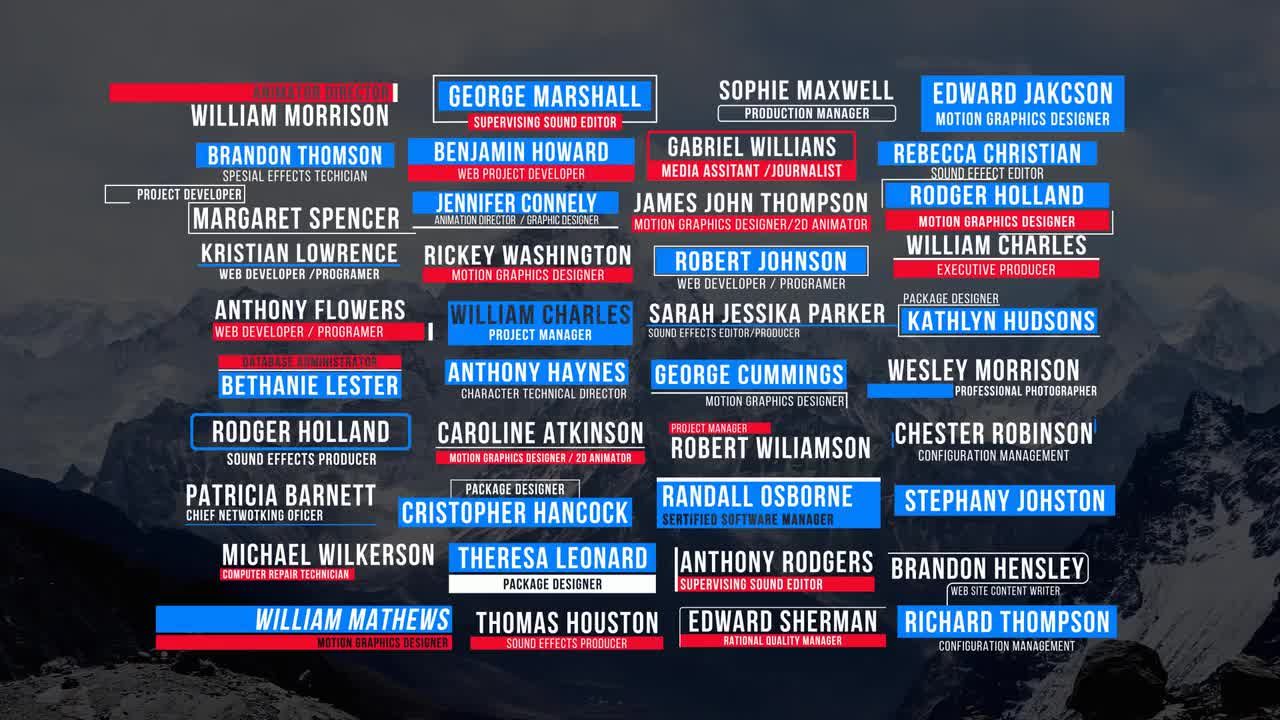 40现代下三分之一标题包素材库精选AE模板