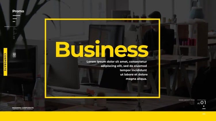 干净创意的企业宣传片素材库精选AE模板