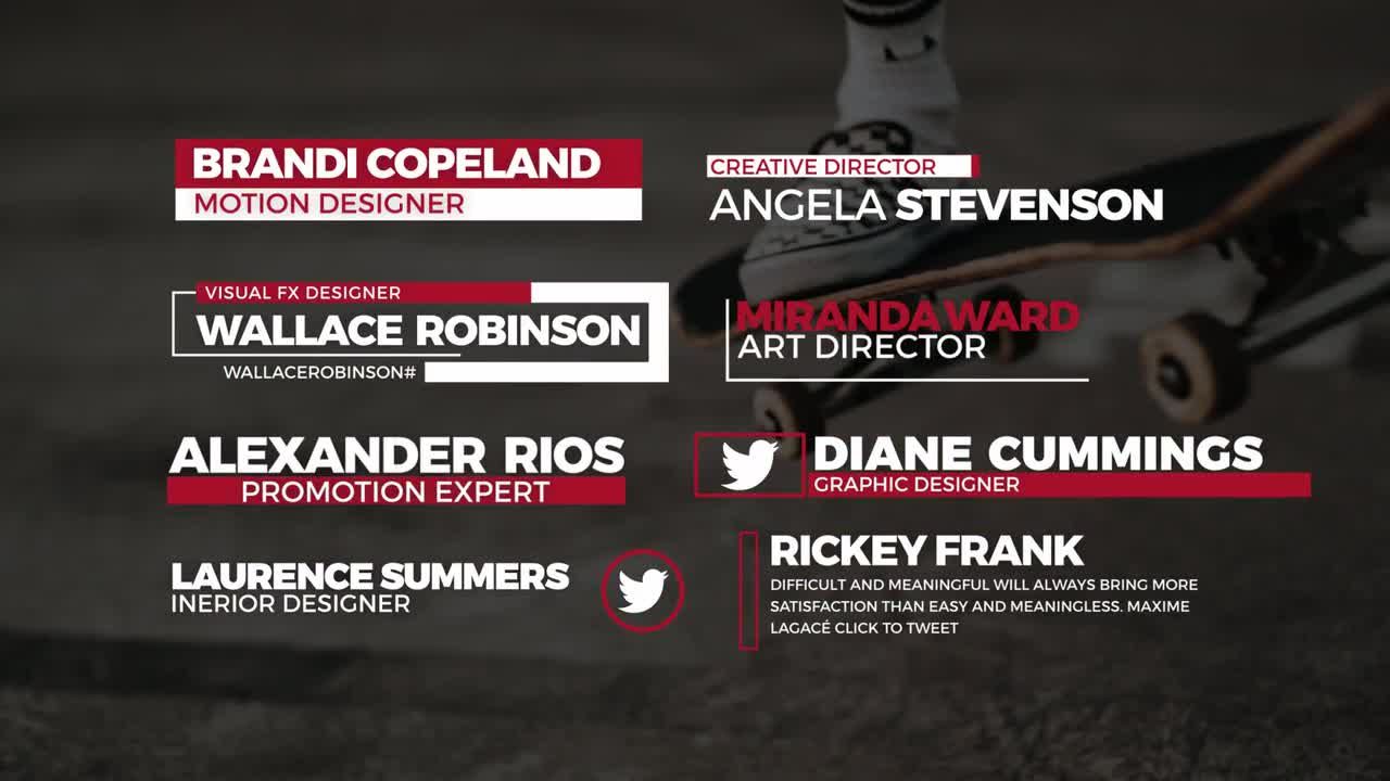 8现代下三分之一标题素材库精选AE模板