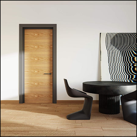 D-002卧室木门素材之家精选3D模型