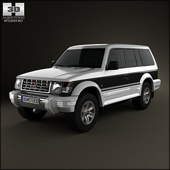 三菱帕杰罗Montero Wagon 1991 汽车素材之家精选3D模型